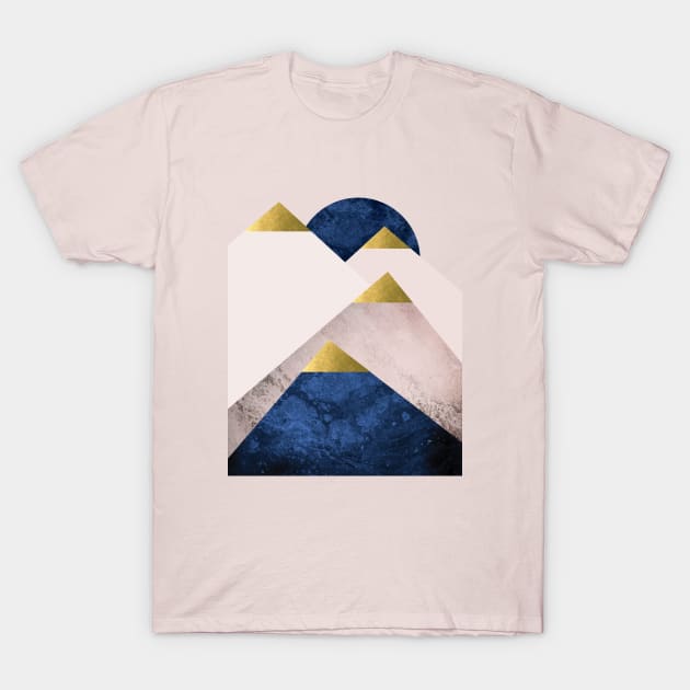 Scandi Mountain Peaks T-Shirt by UrbanEpiphany